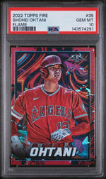 2022 Topps Fire Flame Shohei Ohtani #35 PSA 10