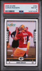 2005 Score Aaron Rodgers #352 PSA 8