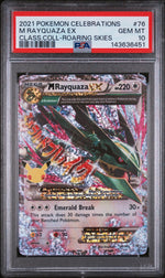 2021 Pokemon Celebrations Classic Collection Roaring Skies M Rayquaza Ex #76 PSA 10