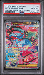 2025 Pokemon Mega Evolution Special Illustration Rare Mega Venusaur Ex #177 PSA 10