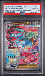 2025 Pokemon Mega Evolution Special Illustration Rare Mega Venusaur Ex #177 /132 PSA 10