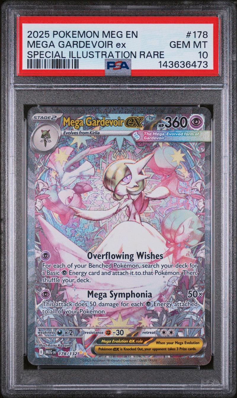 Pokémon Mega Gardevoir ex #178/132 Special Illustration Rare PSA 10