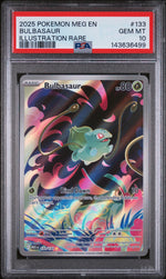 2025 Pokemon Mega Evolution Promo Illustration Rare Bulbasaur #133 PSA 10
