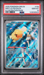 2025 Pokemon Scarlet and Violet Destined Rivals Illustration Rare Misty's Psyduck #193 PSA 10