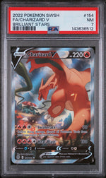 2022 Pokemon Sword and Shield Brilliant Stars Charizard V #154 PSA 7