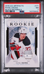 2016 Upper Deck Artifacts Black Materials Pavel Zacha #171 PSA 7