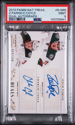 2013 Panini National Treasures Dual Autograph Charlie Coyle/Zach Parise #D-MIN /100 PSA 9