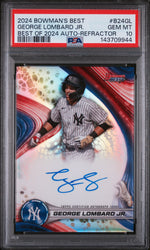 2024 Bowman's Best '24 Autograph Refractor George Lombard Jr. #B24GL PSA 10