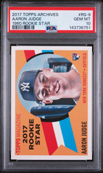 2017 Topps Archives '60 Rookie Star Aaron Judge #RS9 PSA 10