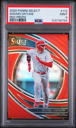 2020 Panini Select Prizms Red Shohei Ohtani #112 /199 PSA 9