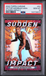 2023 Topps Chrome Sudden Impact Victor Wembanyama #SI1 PSA 10
