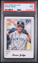 2017 Topps Gallery Aaron Judge #117 PSA 9