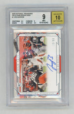 2020 National Treasures #FP-JB Joe Burrow Rookie RC Field Pass Auto /99 BGS 9 Auto Grade 10
