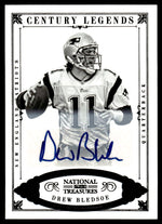 2012 National Treasures #128 Drew Bledsoe Century Legends Auto /10