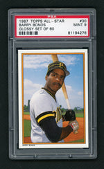 1987 Topps Glossy Set of 60 Barry Bonds #30 /60 PSA 9