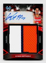 2025 Bowman U Best Kiyan Anthony Jumbo Relic Player-Worn Black Auto /10