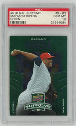 2010 Upper Deck Supreme Green Mariano Rivera #S-83 PSA 10