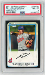 2011 Bowman Draft Picks and Prospects Francisco Lindor #BDPP53 PSA 8
