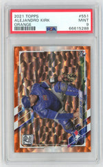 2021 Topps Orange Alejandro Kirk #551 /299 PSA 9