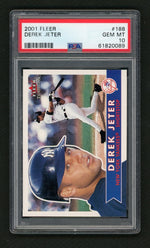 2001 Fleer Tradition Derek Jeter #188 PSA 10