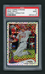 2014 Topps Chrome Xfractor Mike Trout #1 PSA 9