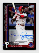 2025 Topps Chrome Jimmy Rollins Black Refractor Auto Legend /10