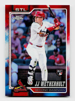2026 Topps Chrome JJ Wetherholt Rookie #119 Red White & Blue Refractor