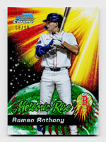 2025 Bowman Chrome #MR-26 Roman Anthony Green Mojo Meteoric Rise /99
