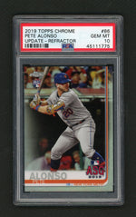 2019 Topps Chrome Update Refractor Pete Alonso #86 /250 PSA 10
