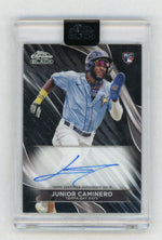2024 Topps Chrome Black #CBA-JCA Junior Caminero Rookie RC Auto Sealed