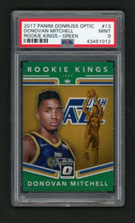 2017 Donruss Optic Rookie Kings Green Donovan Mitchell #13 /5 PSA 9