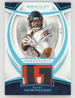 2025 Immaculate #RM-CWS Caleb Williams Remarkable Patch SSP /5