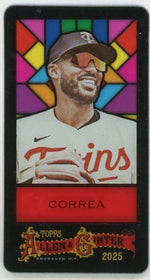 2025 Allen & Ginter #91 Carlos Correa Mini Stained Glass SSP
