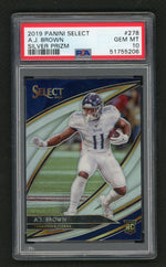 2019 Panini Select Field Level Silver Prizm A.J. Brown #278 PSA 10
