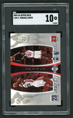 2005 Upper Deck #LJMJ7 Michael Jordan/LeBron James SGC 10