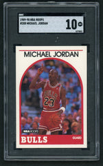 1989 NBA Hoops #200 Michael Jordan SGC 10