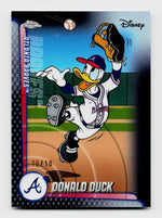 2026 Topps Chrome #MLBH-51 Donald Duck Disney Black Refractor /10 Atlanta Braves