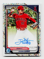 2024 Bowman Chrome #CPA-JL Joswa Lugo 1st Rookie RC Speckle Refractor Auto /299