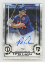2019 Topps Tribute #LA-PA Pete Alonso Rookie RC Auto /75