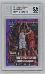 2024-25 Bowman Chrome #22 Dylan Harper 1st Rookie RC Purple Lava Refractor BGS 8.5
