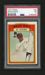 1972 Topps In Action Willie Mays #50 PSA 5