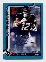2025 Topps Chrome Nico Collins Teal Variation Auto /199