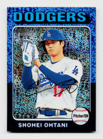 2023 Topps Heritage #371 Shohei Ohtani Blue Sparkle Refractor