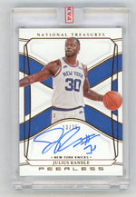 2021-22 National Treasures #PSI-JRA Julius Randle Peerless Auto /25