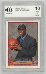 2003-04 Topps #225 Dwyane Wade Rookie RC BCCG 10