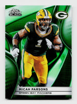 2025 Topps Chrome Black #31 Micah Parsons Green /99