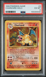 1999 Pokemon Base Set Holo Charizard #4 PSA 6