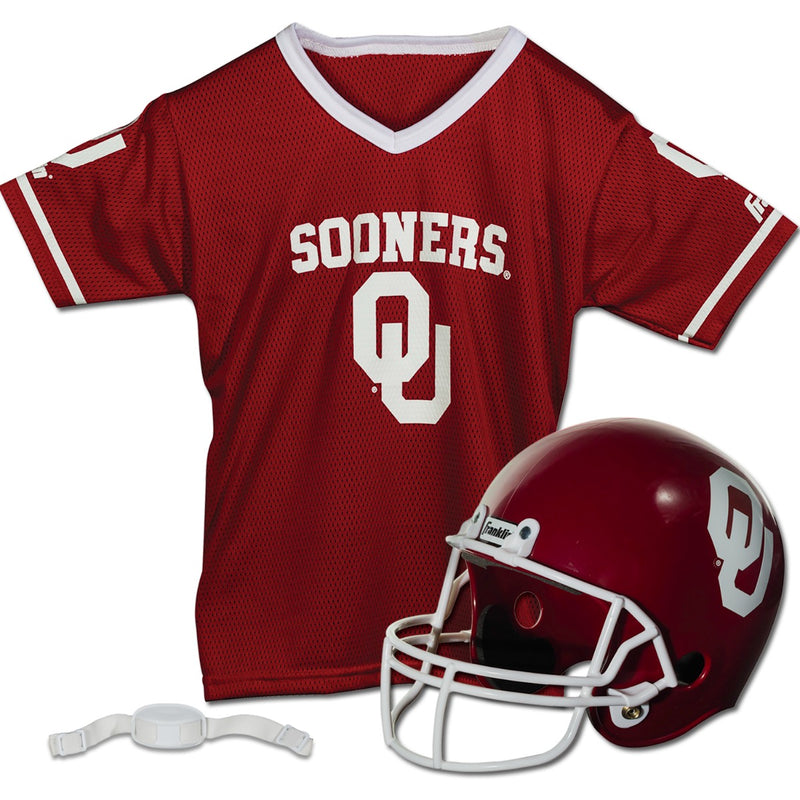 Franklin Sports NCAA Oklahoma Sooners Football Helmet and Jersey Set