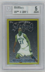 1996-97 Finest #138 Kevin Garnett Gold Sterling BGS 5