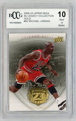 2009 Upper Deck Michael Jordan Legacy Collection Gold Michael Jordan #82 BCCG 10